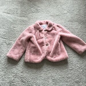 Edgehill size 4-5 pink Teddy bear jacket.